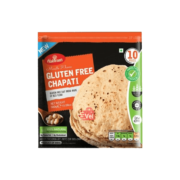 Haldirams Gluten Free Chapati 300G Frozen
