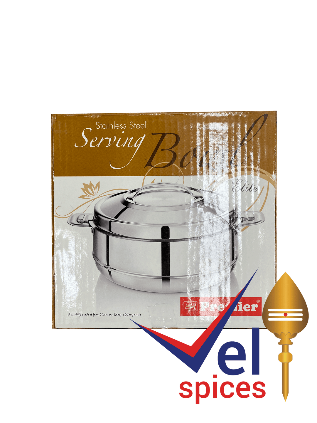 Premier Stainless Steel Serving Bowl (Hot Box) 1000ml Elite