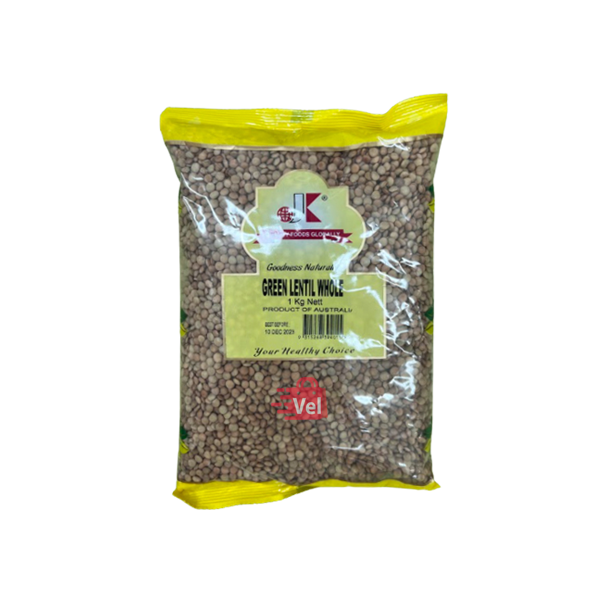 Jk Green Lentils Whole 1Kg