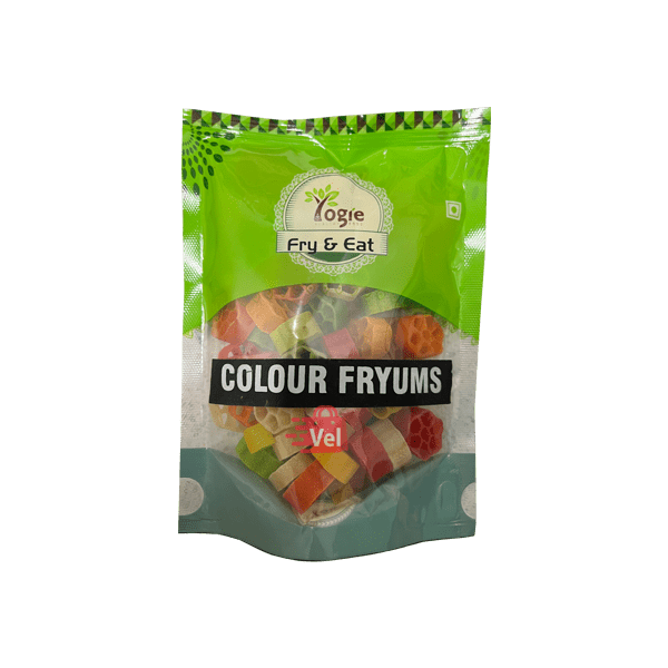 Yogie Okra Colour Fryums 100G