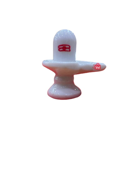 Fiber Idol of Shivlingam white colour