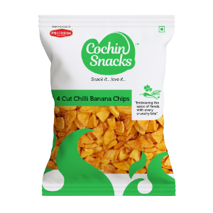 Cochin Snacks 4 Cut Banana Chips Chilli 200G