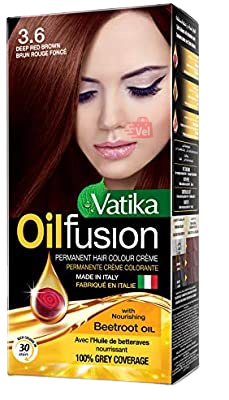 Dabur Vatika Deep Red Brown Natural Colouring Kit