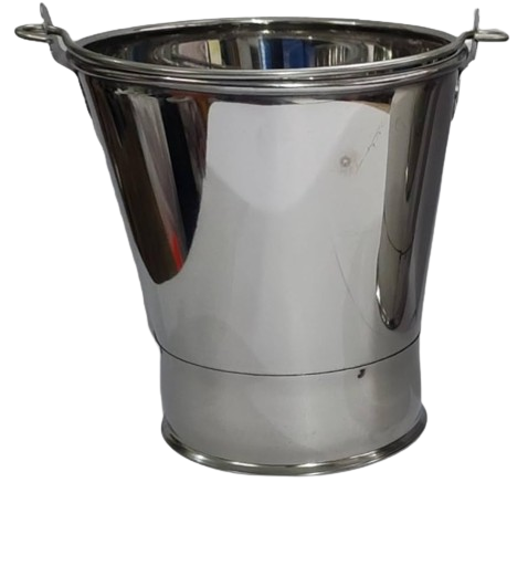 Vaali/Bucket Stainless Steel with Handle Medium Size No 3