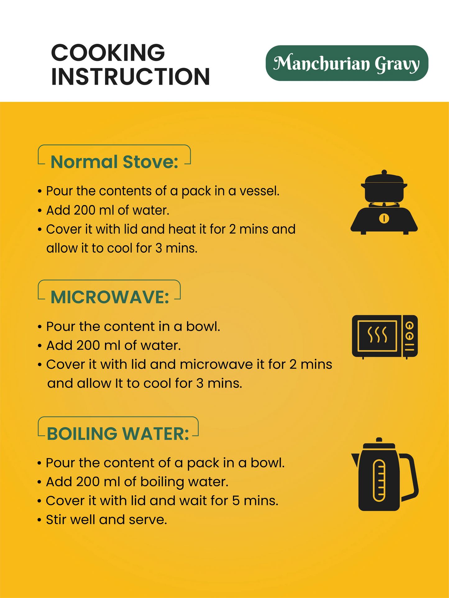 Bowl Ful Manchurian Gravy 50G - Spicy Indo-Chinese (Vegetarian)