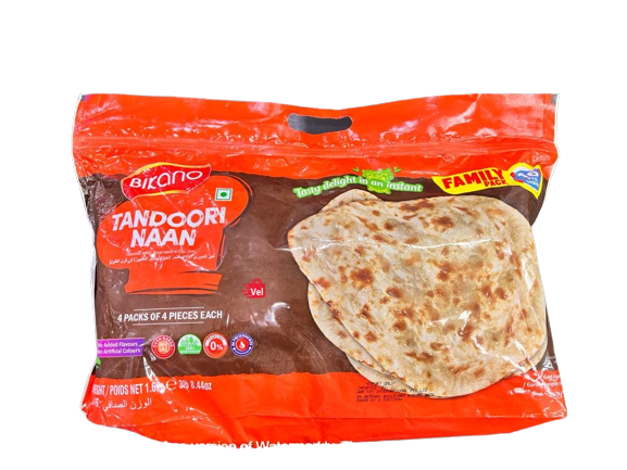 Bikano Tandoori Naan 1.6Kg Frozen