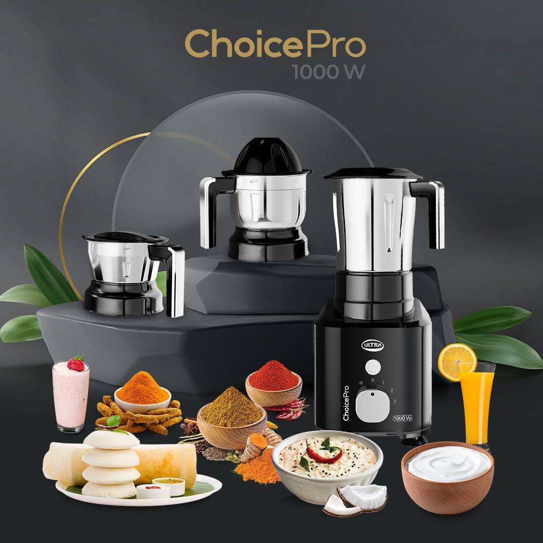 Ultra Choice Pro - 1000W Mixer Grinder