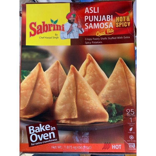 Sabrini Punjabi Alsi Hot and spicy Samosa 1.5Kg