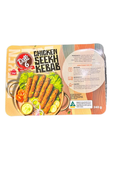 Dilli6 Chicken Seekh Kebab
