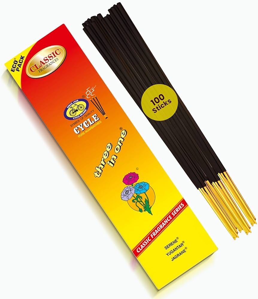 Cycle Three In One Agarbatti Sticks 98G