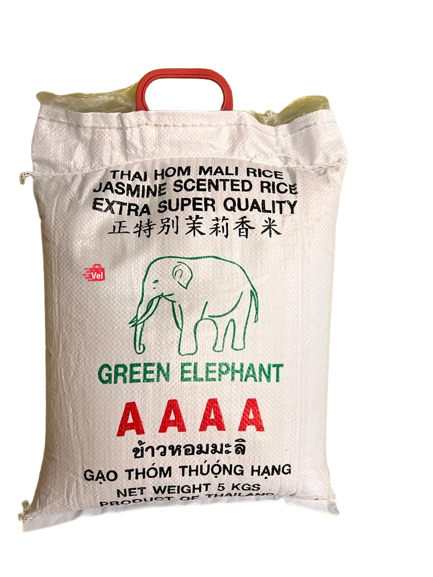 Aaaa Jasmine White Green Rice 5Kg