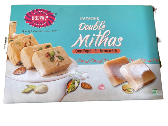 Karachi Double Mithas Soan Papdi Mysor Pak 400G