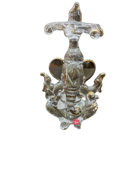 Glass Idol of God Ganesh Transperent