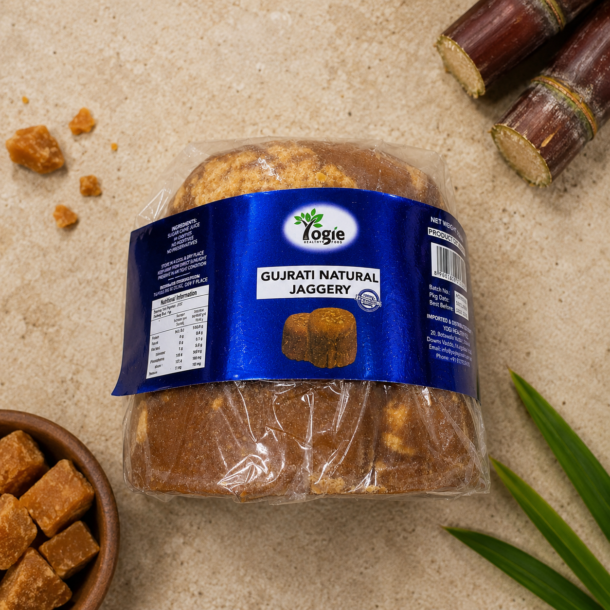 Yogie Gujarat Jaggery 908G