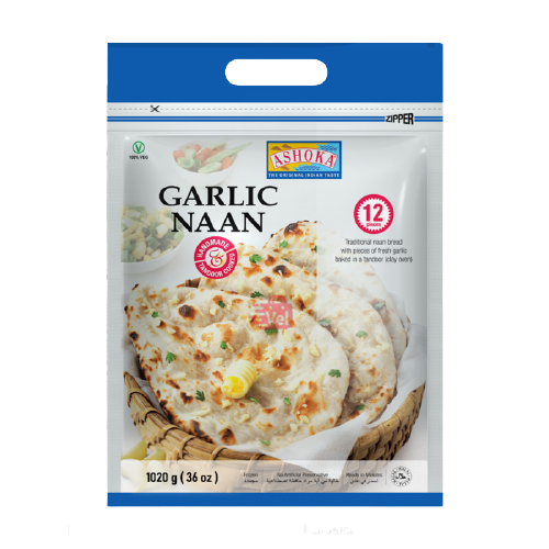 Ashoka Garlic Naan 1.020Kg Frozen