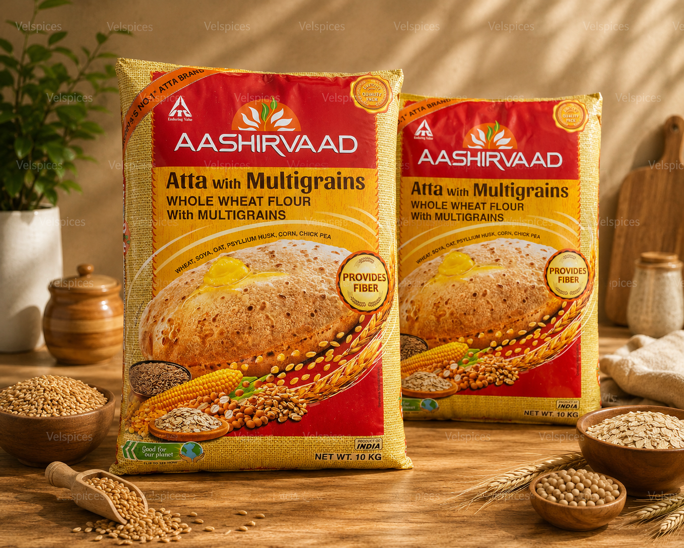 Aashirvaad Atta with Multigrains 20kg Export Quality Pack