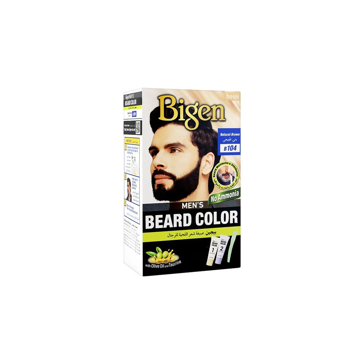 Bigen Men’s Beard Color Black B104 40G
