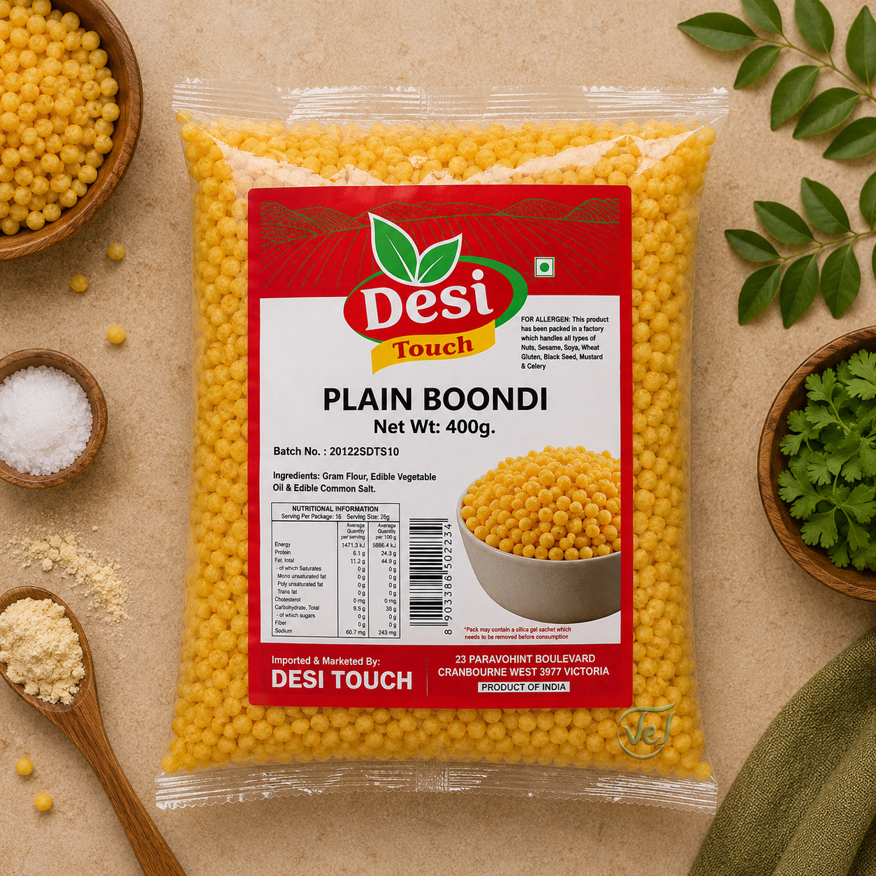 Desi Touch Plain Boondi 400G