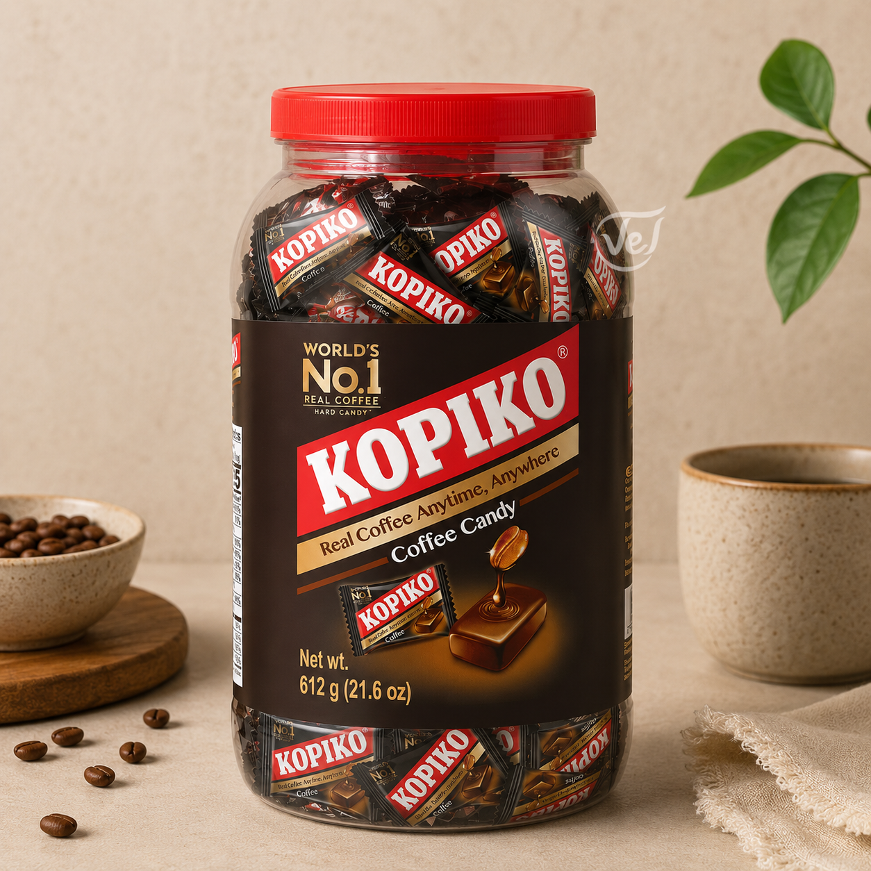Kopiko Coffee Toffee Jar 612G