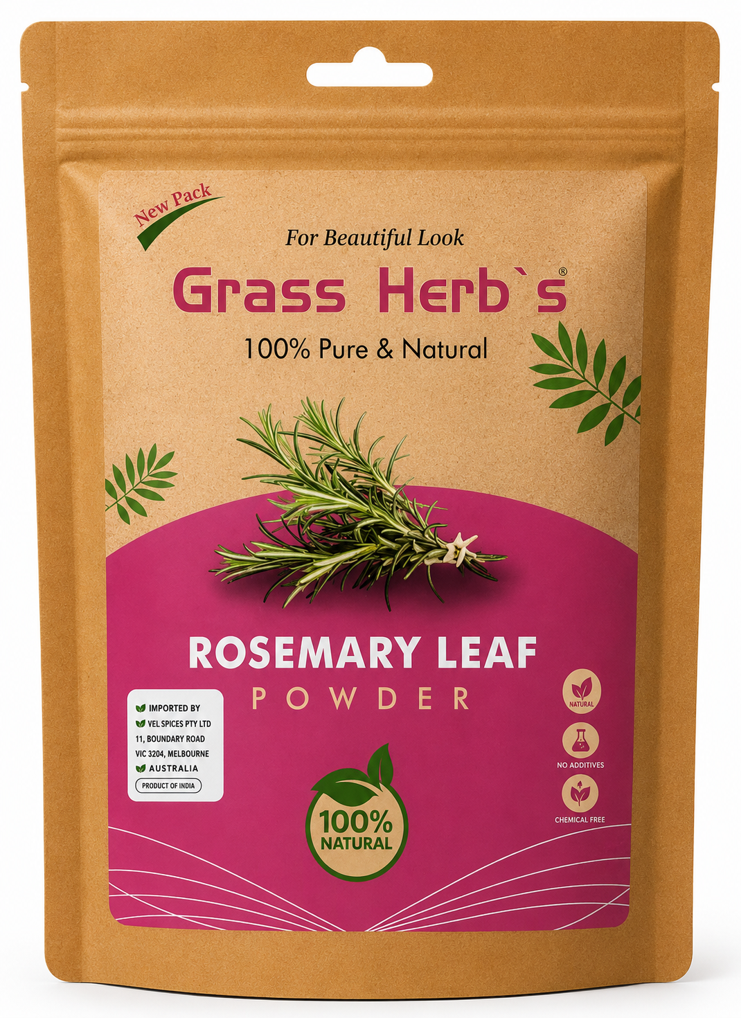 Grass Herbs Rosemary Leaf Powder 50g