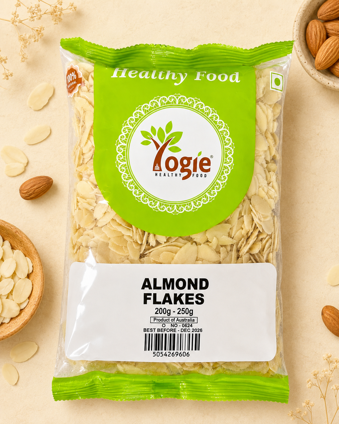 Yogie Almond Flakes 200g-250G