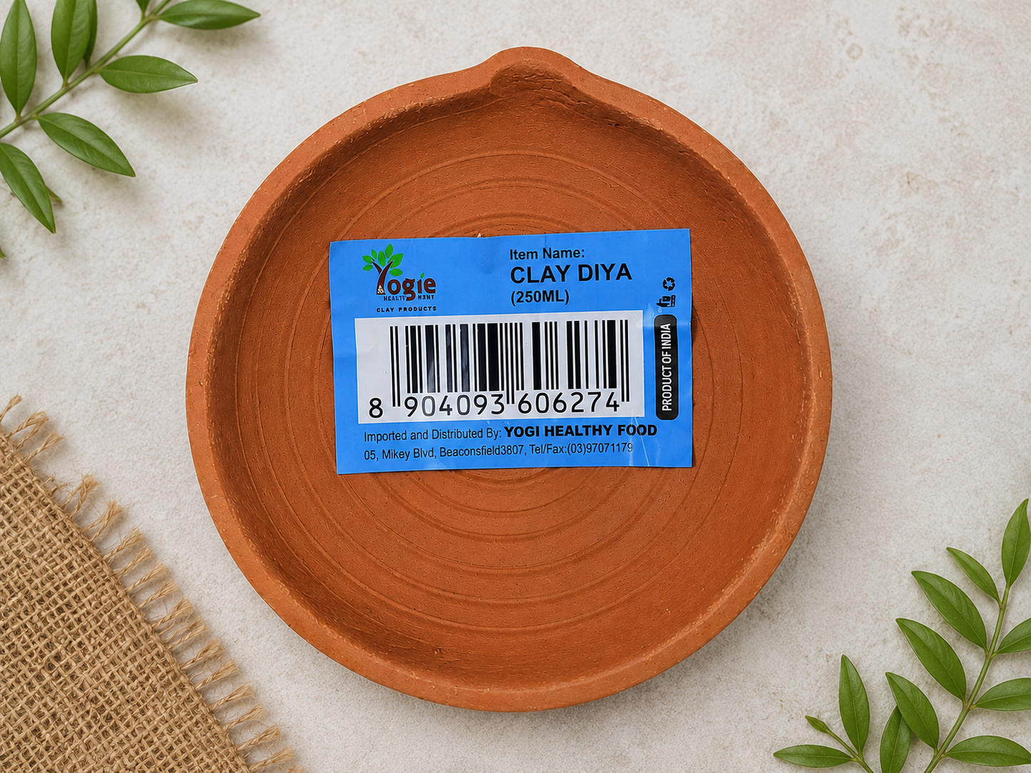 Yogie Clay Diya 250Ml