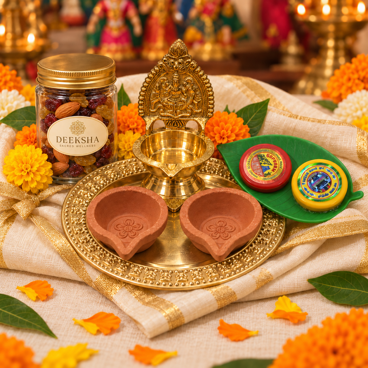 Deeksha Gift Hamper | Deepam Pooja Gift Hamper | Gifts for Navarathri | Navathri Online Exclusive Gift Sets