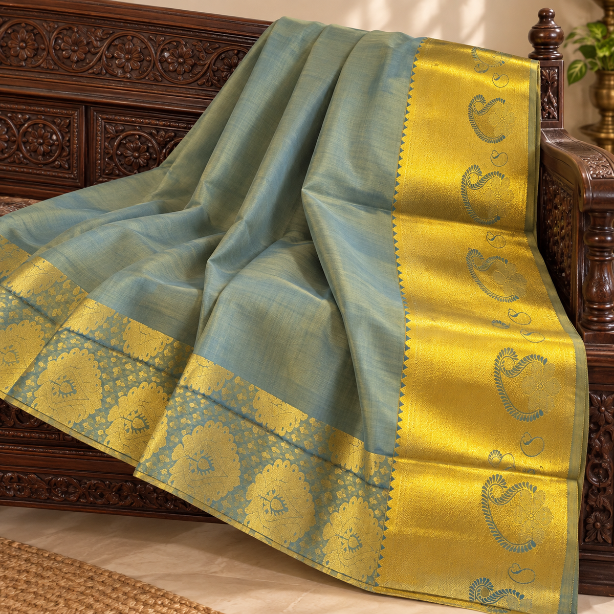 Green Pattu Saree