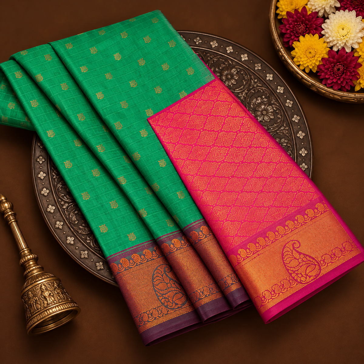 Green Pattu Saree