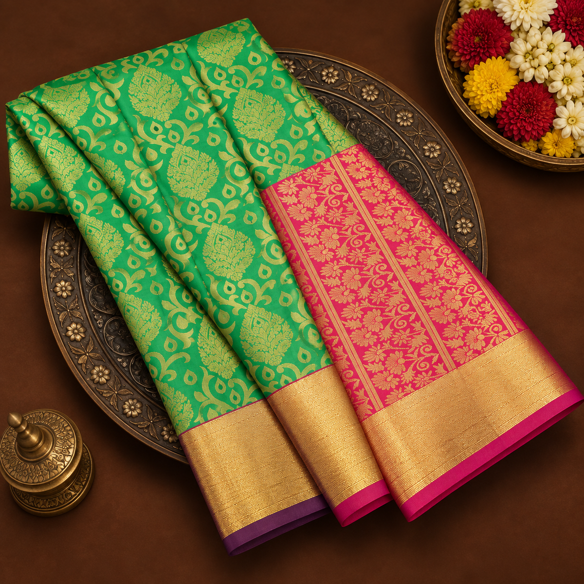 Green Pattu Saree