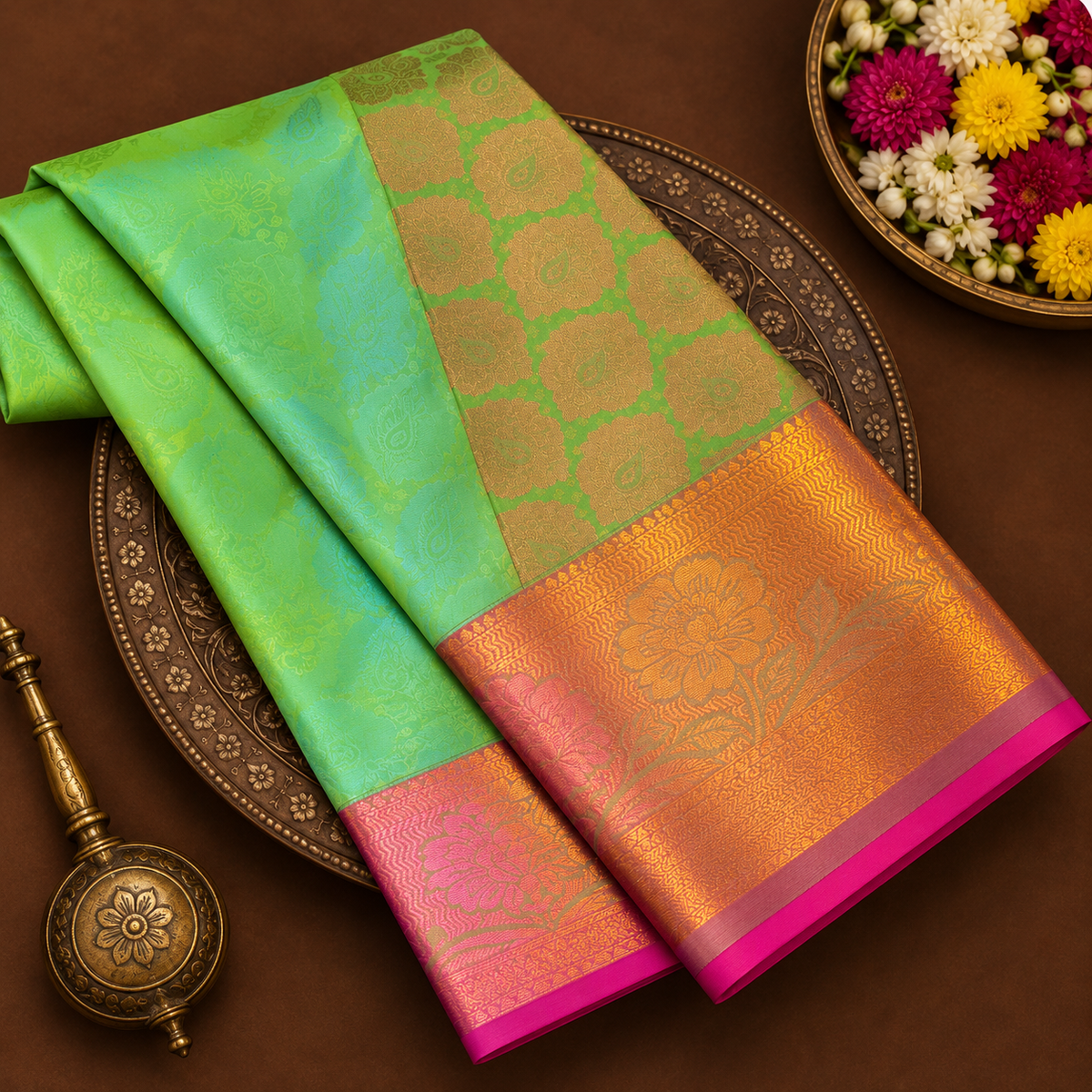 Green Pattu Saree