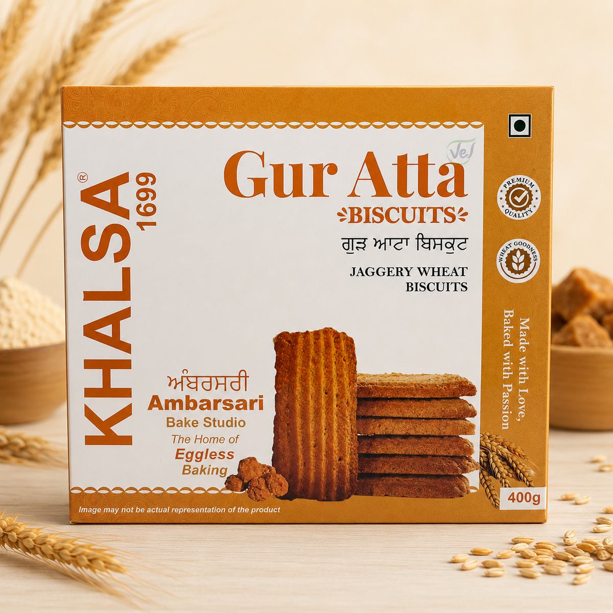 Khalsa Gur Atta Biscuits 400G