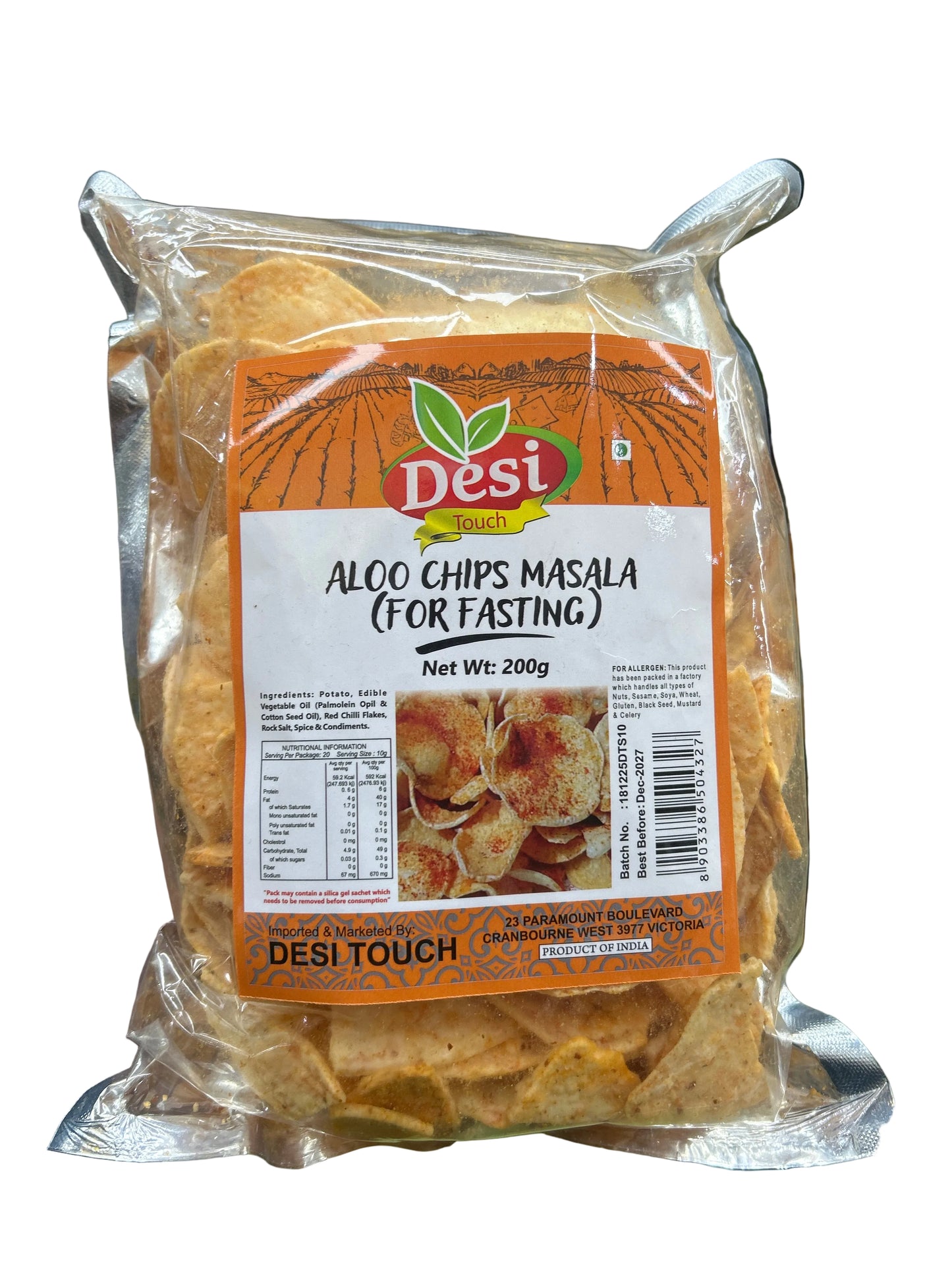 Desi Touch Aloo Chips Masala 200g