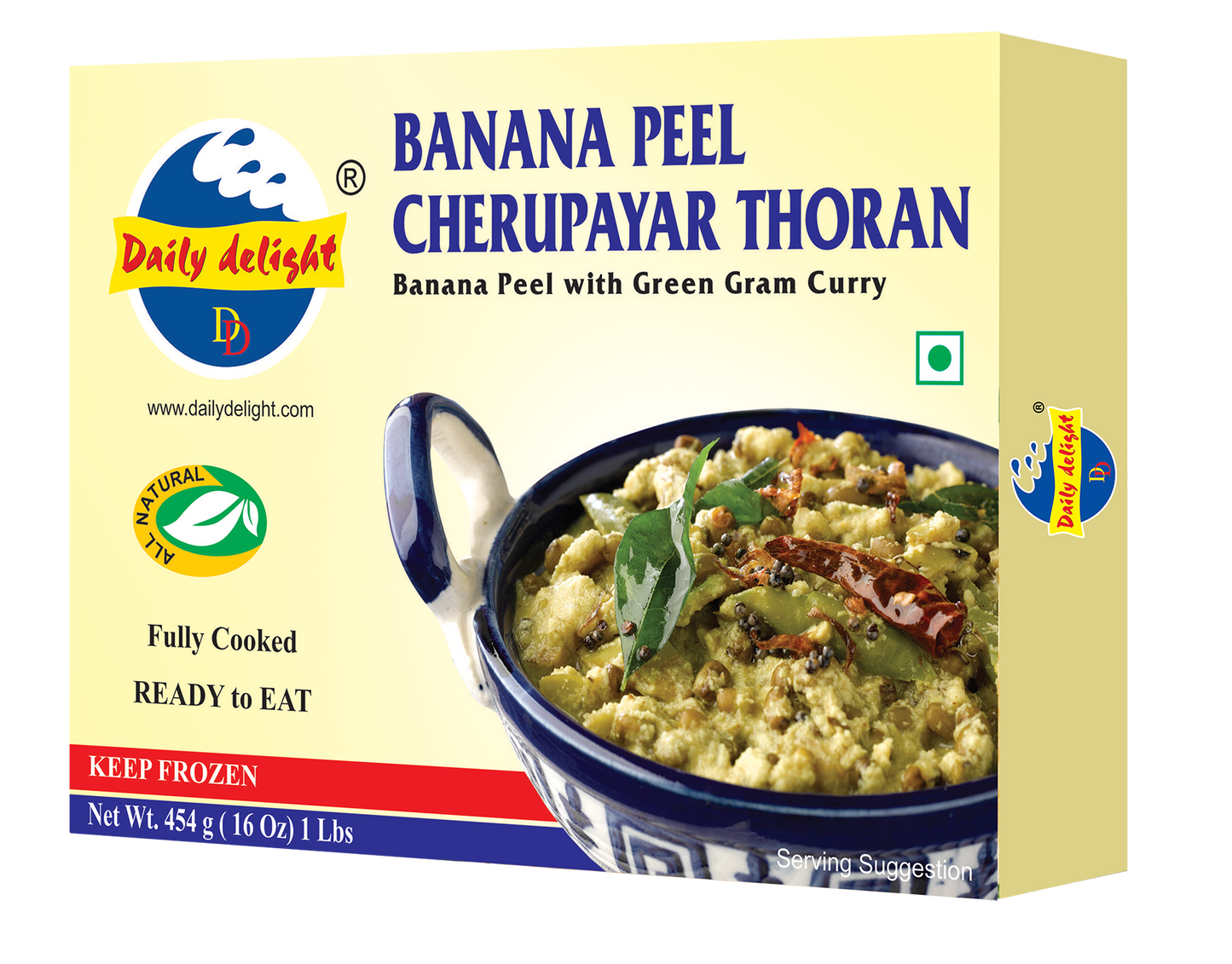 Daily Delight Banana Pheel Cherupayar Thoran 454G