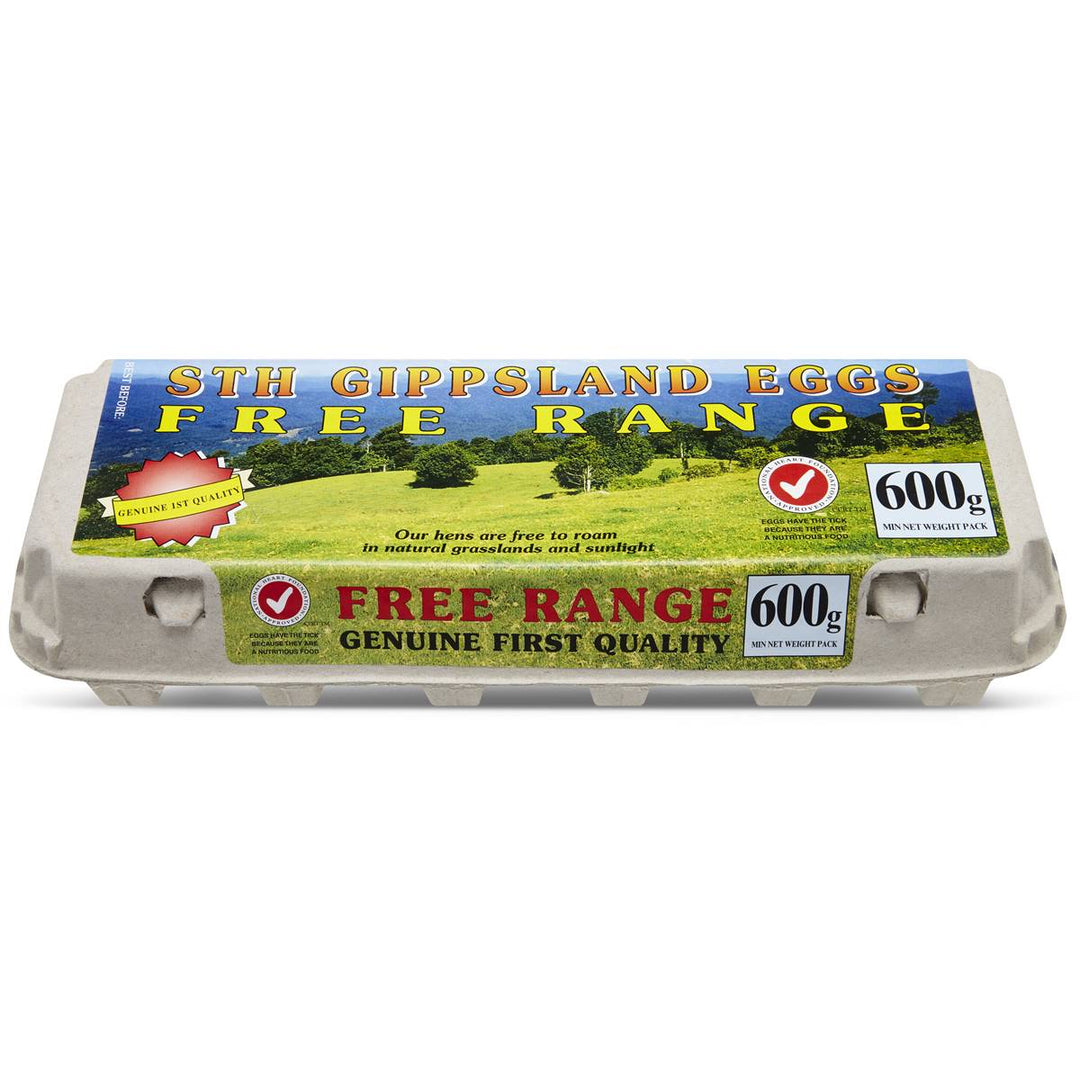 EGGS FREE RANGE – 600 GRAMS STH GIPPSLAND