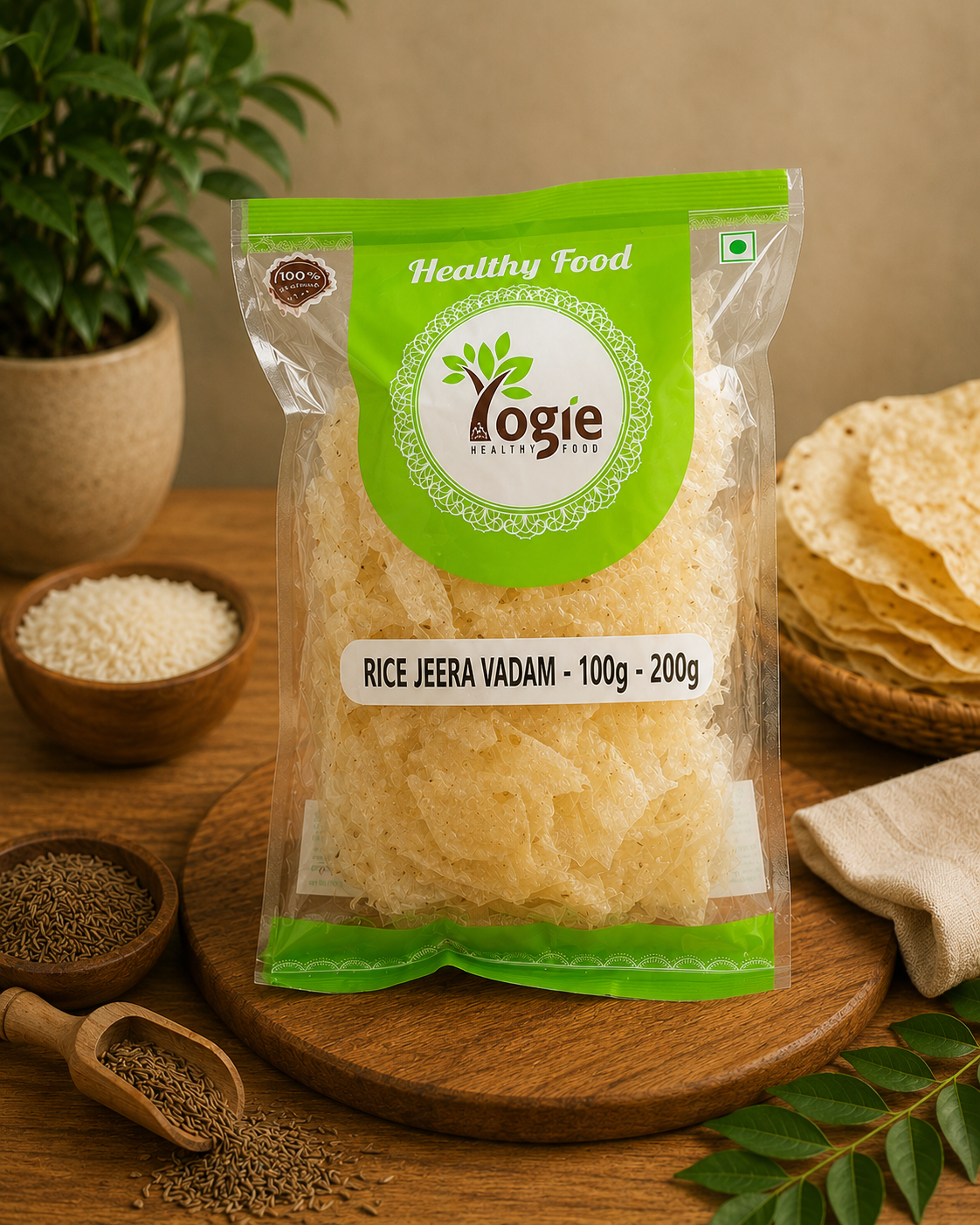 Yogie Rice Jeera Vadam 100g - 200g