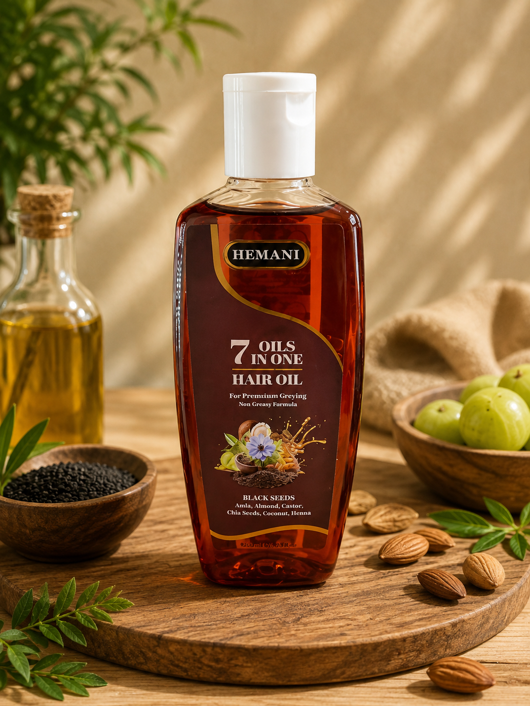 Hemani 7 Oils in One Hair Oil for Premature Greying 200ml
