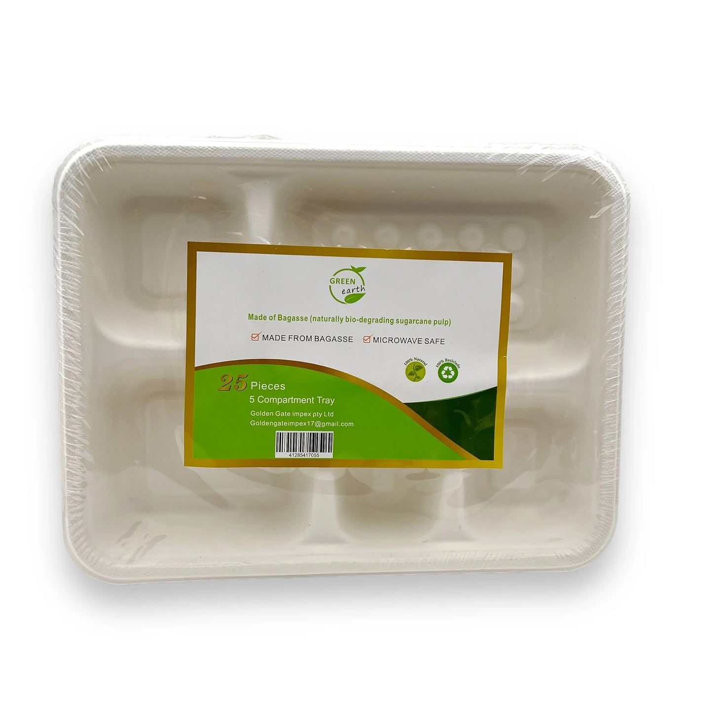 Green Earth Plates 5 Comp 25Pcs