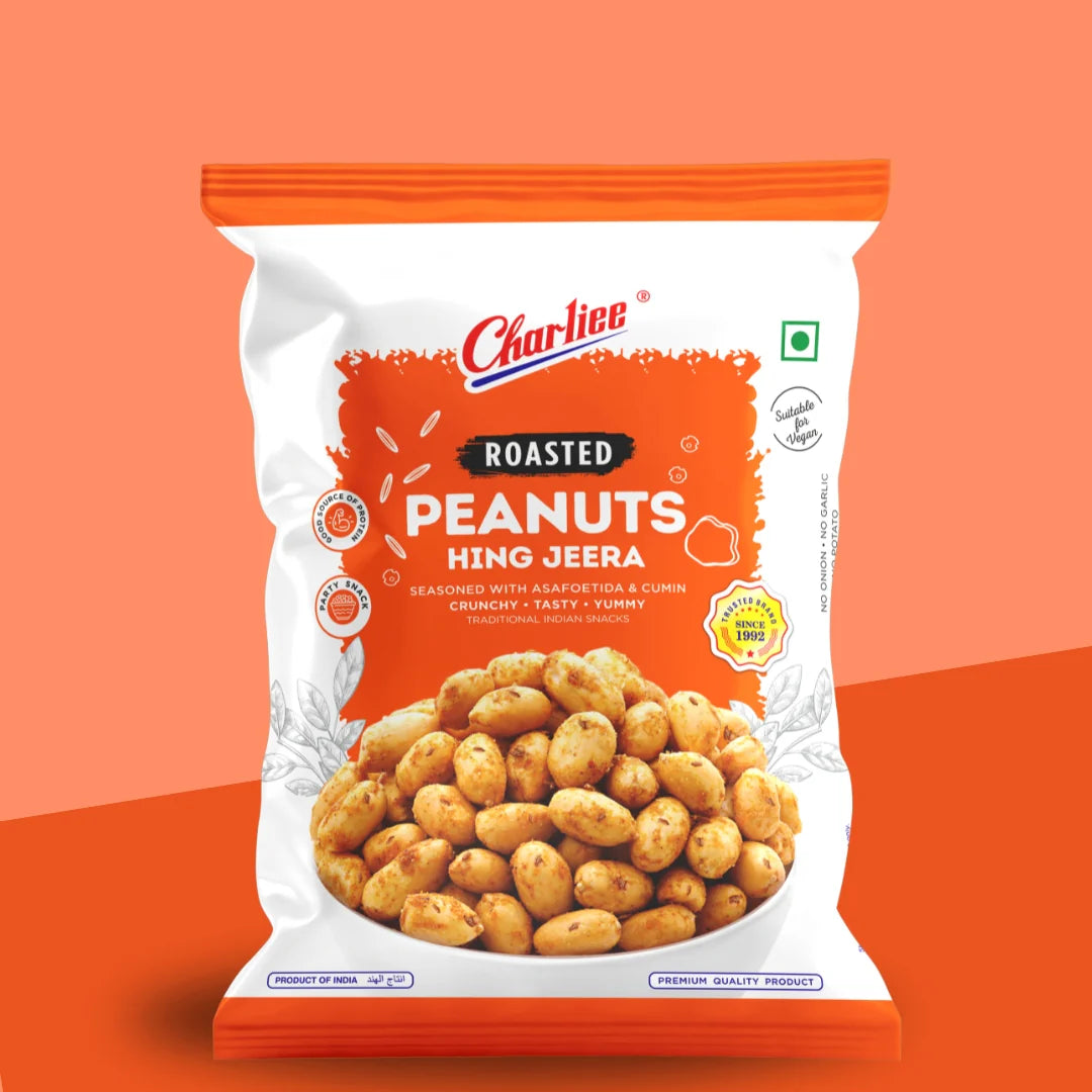 Charliee Roasted Hing Jeera Peanuts 140G