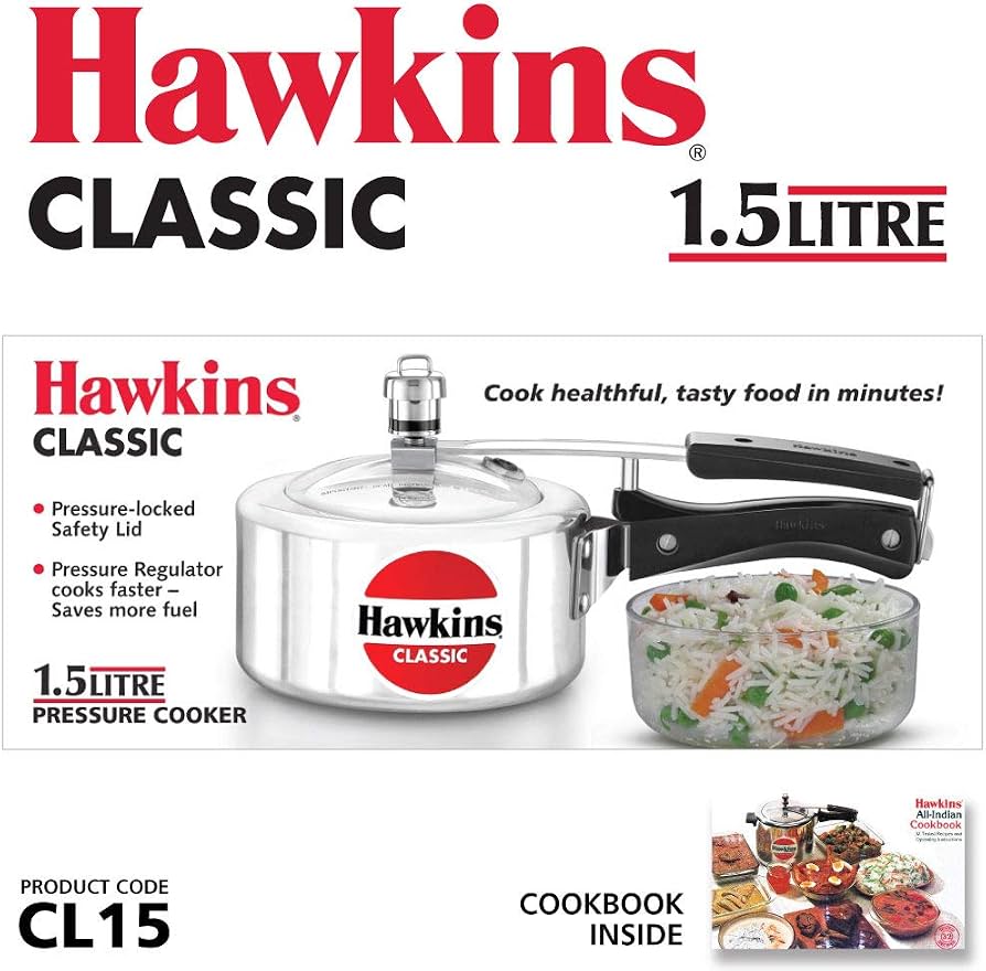 Hawkins Classic Cooker Gas+induction 1.5Lt