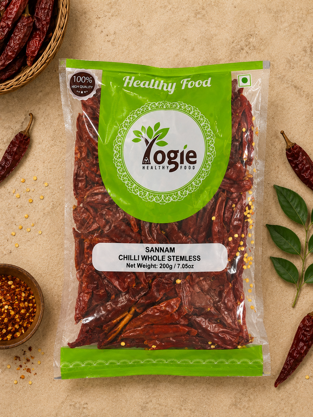 Yogie Sannam Whole Stemless 200G