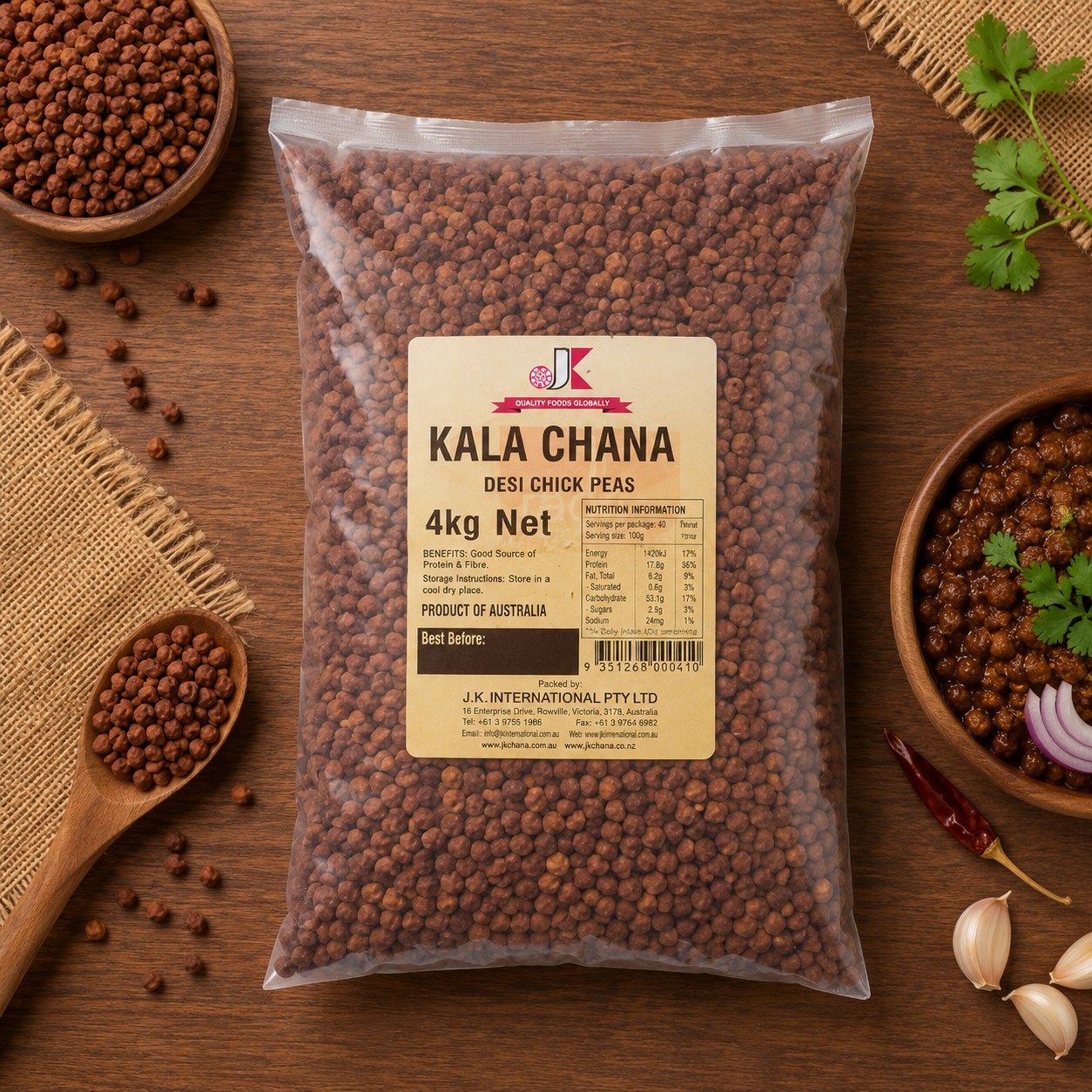 Jk Desi Chick Peas 4Kg-Price Freeze Frenzy - Online Sale Only
