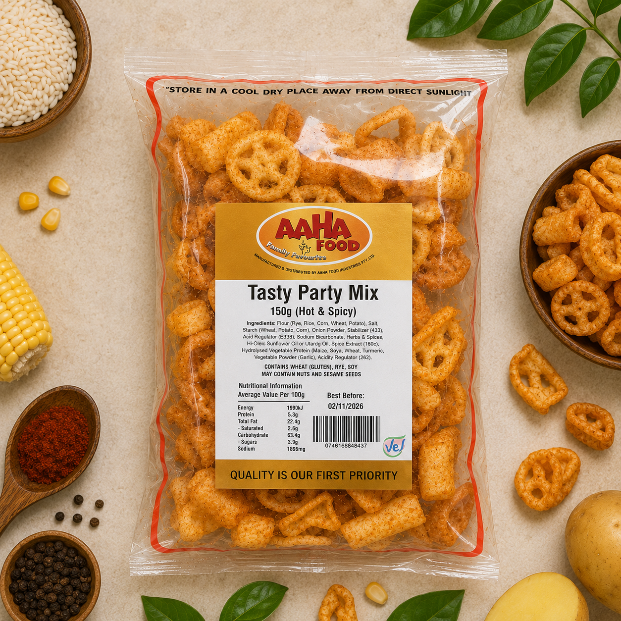Aaha Tasty Party Mix 150G