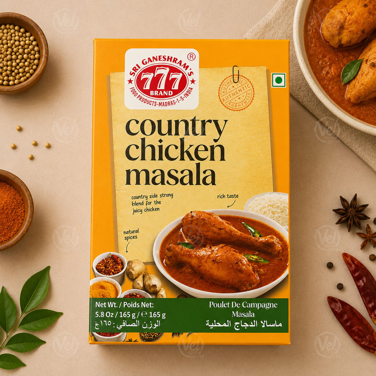 777 Country Chicken Masala 165G