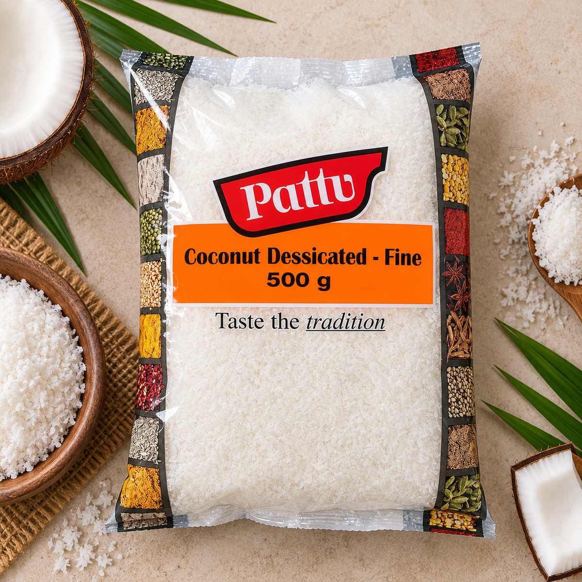 Pattu Coconut Desicated Fine 500G