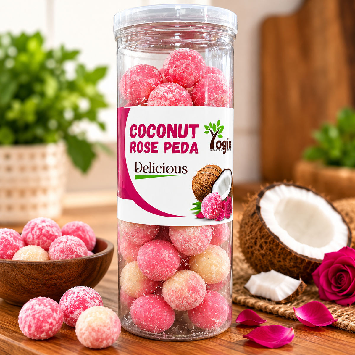 Yogie Delicious Coconut Rose Peda 200G