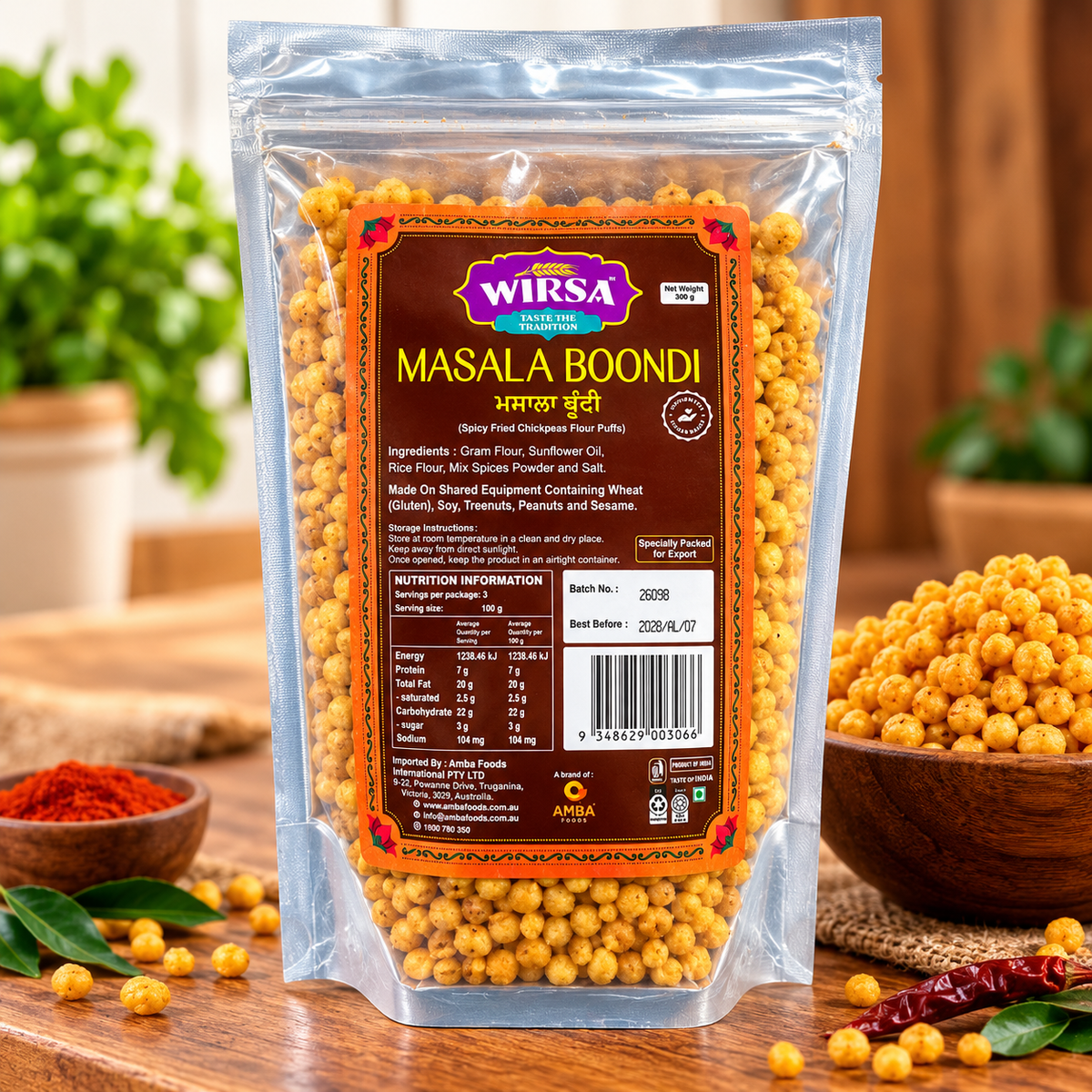 Wirsa Masala Boondi 300G