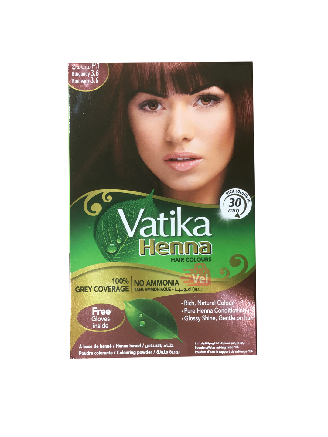 Vatika Henna Burgundy 6 pack