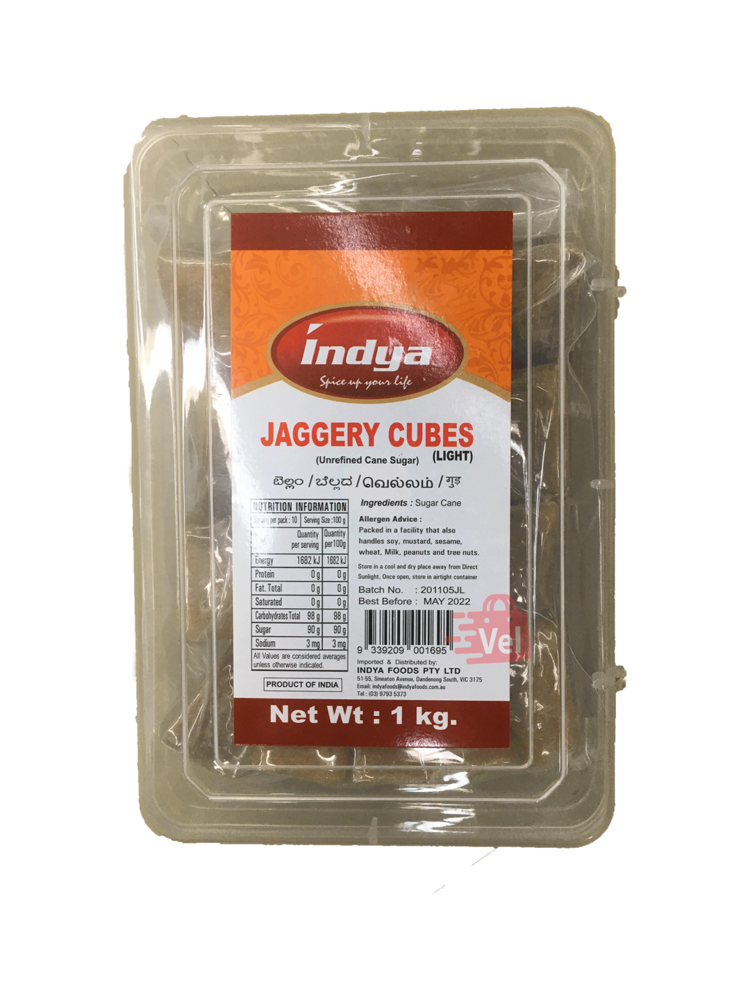 Indya Jaggery Cubes 1Kg