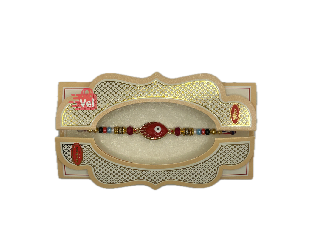 Peacock Rakhi Red (Online exclusive)